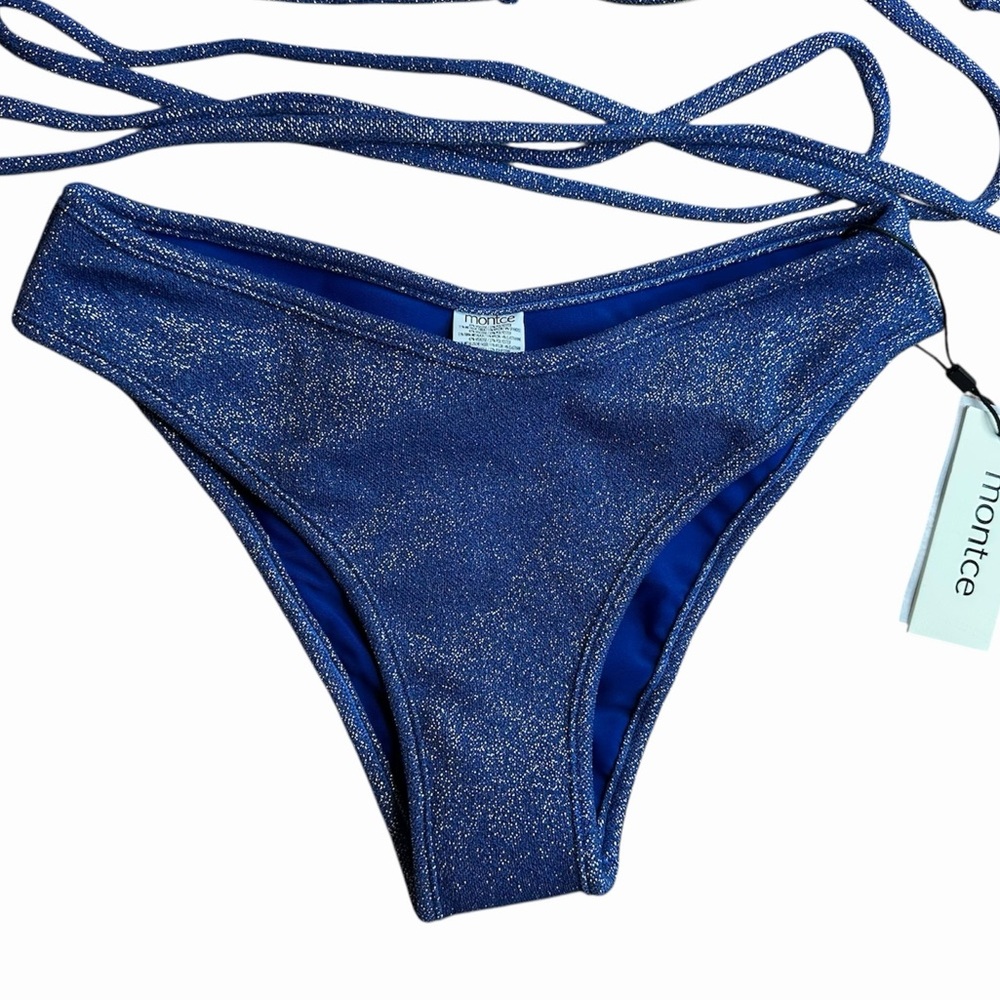 Free People Montce Sparkle Simone Bikini
Top & Lulu Bottoms in Sky Sparkle - Picture 7 of 11
